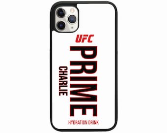 Personalized Prime Hydration Drink Phone Case | Silicone, UFC White