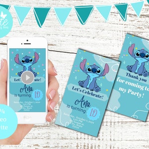 Brodez l'invitation d'anniversaire et la vidéo « Carte de remerciement », brodez l'invitation vidéo, l'invitation personnalisée, l'invitation par téléphone, l'invitation vidéo MP4,