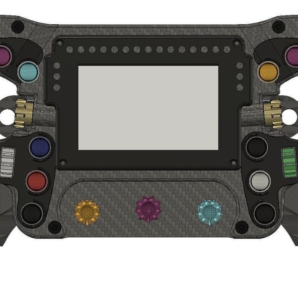 3d Model MERCEDES F1 STEERING WHEEL Tactile for Sim Racing