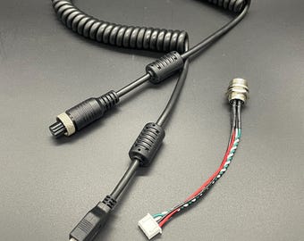 Zestaw kabla spiralnego USB-GX12 ze złączem GX12-JST do Simracing