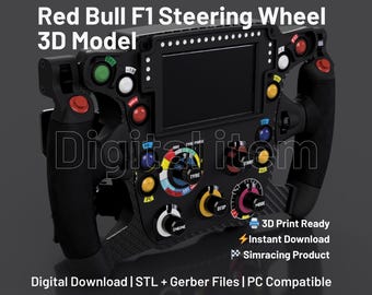 Modèle 3D du volant Red Bull F1 : fichier STL Sim Racing * Article numérique