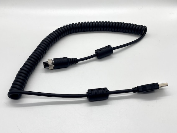 USB to GX12 Coiled Cable for Pokornyi Sim Racing | Plug & Play