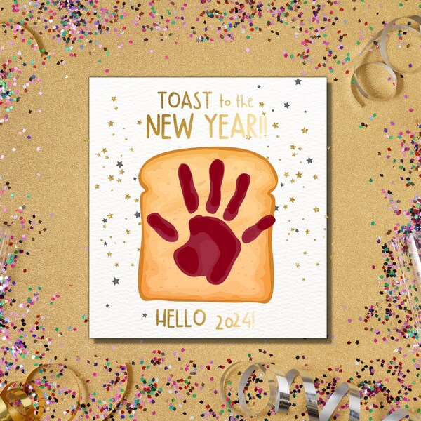 New Years/Handprint Art/2023 Crafts/ Kids Crafts/New Years Crafts/Handprint art