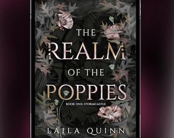 NO AI - Premade Fantasy Book Cover, Floral Gothic Ebook Design