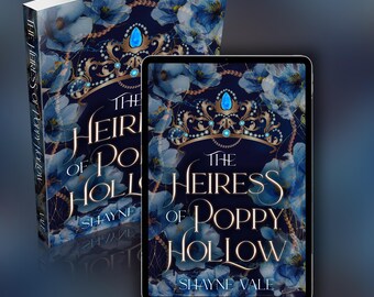 NO AI - Premade Fantasy Book Cover, Floral Mystery Art, Ebook Full Wrap