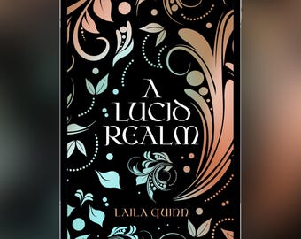 NO AI - Premade Fantasy Book Cover, Floral Art Ebook Design