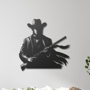 Cowboy Metall Wandkunst, Cowboy Raumdekor, Western Wanddekor, Wester Liebhaber Dekor, Cowboy Metall Wanddekor,