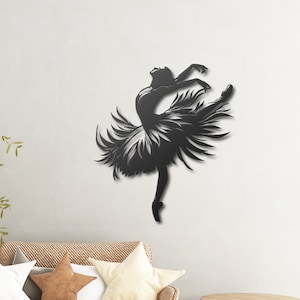 Dancer Metal Wall Art, Ballerina Wall Decor, Dance Room Decor, Dancer Gifts, Dance Gifts for Sister, Art School Decor, Housewarming Gift