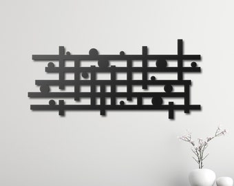 Geometric Metal Wall Art, Modern Metal Wall Decor, Mid Century Modern Wall Art, Metal Geometric Decor, Mid Century Decor