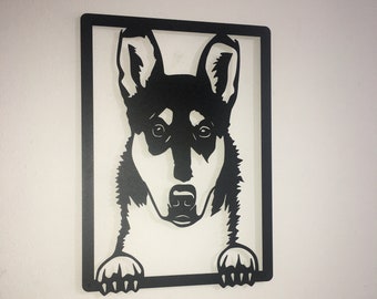 Smooth Collie Metal Wall Art,Dog Gifts for Owner,Smooth Collie Art,Dog Portrait Room Decor,Collie Metal Wall Sign,Living Room Decor,Dog Art