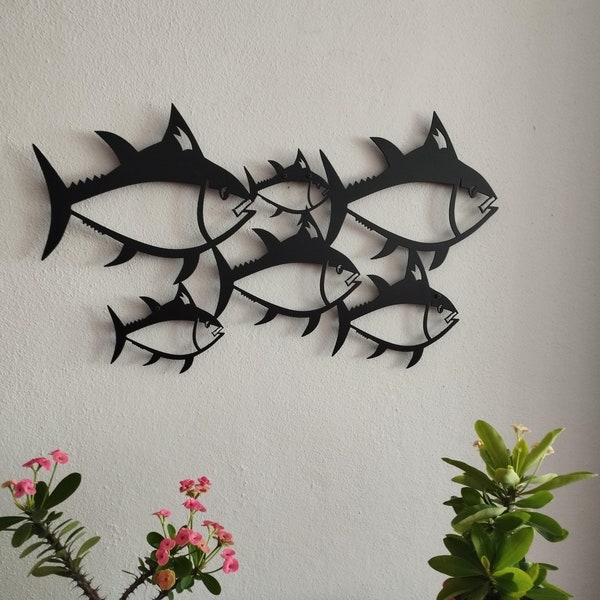 Coastal Metal Fish Wall Art - Etsy