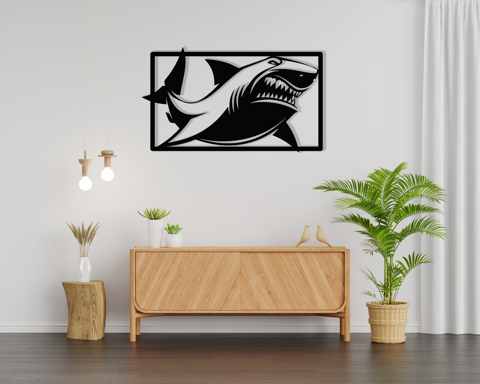 Shark Metal Wall Art Shark Animal Wall Decor Jaws Wall Art Etsy