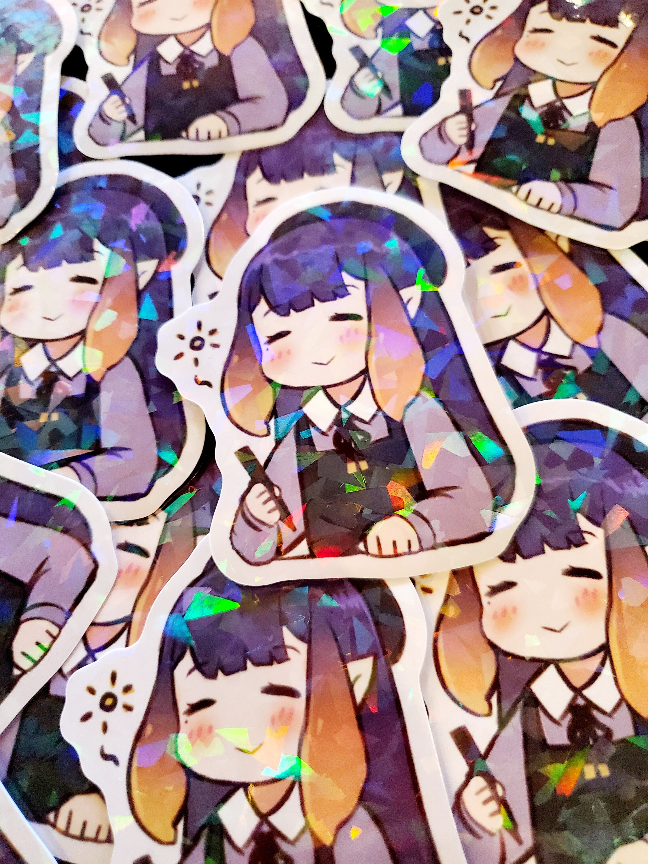 Ina sleepy Vinyl Sticker holographic - Etsy