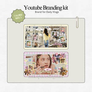 Youtube Branding Kit Whimsy Youtube Vlog Templates  Vlog Youtube Thumbnails Channel Art Templates Storytelling Youtube Brand Kit Canva Pack Youtube Branding Kit Youtube Thumbnail Templates Aesthetic Storytelling Youtube Channel Art Branding Modern Branding Youtube Daily Vlog Brand Kit Template You Tubers Brand Content Creator Vlog Lifestyle Daily Vlog Thumbnails Templates Brand Youtube Branding Kit Etsy