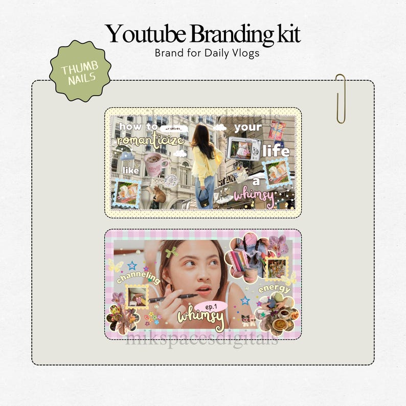 Youtube Branding Kit Whimsy Youtube Vlog Templates  Vlog Youtube Thumbnails Channel Art Templates Storytelling Youtube Brand Kit Canva Pack Youtube Branding Kit Youtube Thumbnail Templates Aesthetic Storytelling Youtube Channel Art Branding Modern Branding Youtube Daily Vlog Brand Kit Template You Tubers Brand Content Creator Vlog Lifestyle Daily Vlog Thumbnails Templates Brand Youtube Branding Kit Etsy