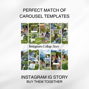 Scrapbook Templates Carousel Templates Seamless Carousel Digital Scrapbook Storytelling Templates Instagram Carousel Templates Photo Dump IG Scrapbook instagram scrapbooking instagram digital scrapbook instagram post template scrapbook Etsy
