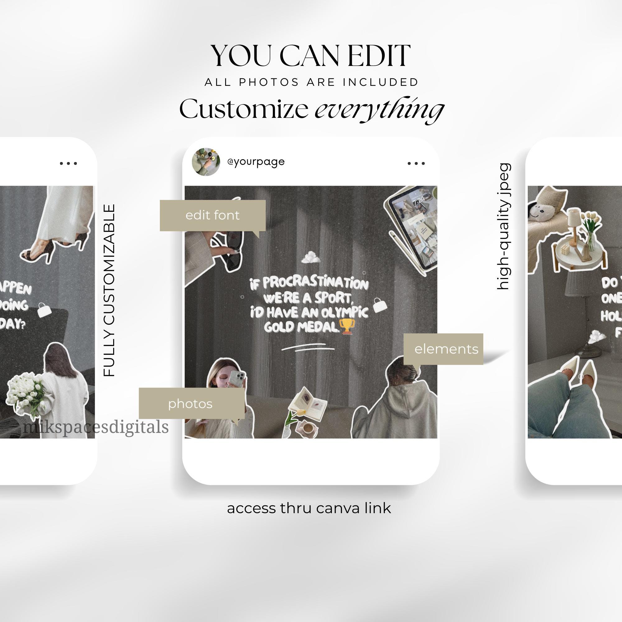 Instagram Reel Thumbnail Viral Posts & Hooks Template Instagram Reels ...