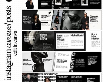 Carousel Templates Instagram Carousel Seamless Carousel Social Media Carousel IG Carousel Templates Bold Carousel For Social Media Managers