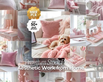 50 photos de stock esthétique rose Images marketing sans visage Photos de contenu social Instagram Images rose pâle avec licences PLR et MRR