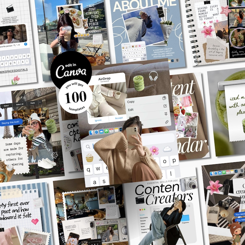 Instagram Photo Dump Posts Templates Content Creator Canva Scrapbooking Instagram Storytelling Posts Canva Social Media Kit Templates Scrapbook templates Scrapbook instagram Instagram templates Aesthetic instagram, Content templates Content template canva Scrapbook kit content creation templates instagram stories canva templates Etsy