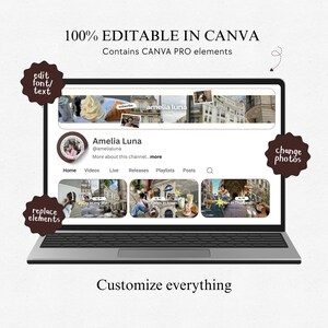 Youtube Branding Kit Youtube Thumbnail Templates Aesthetic Storytelling Youtube Channel Art Branding Modern Branding Youtube Daily Vlog Brand Kit Template You Tubers Brand Content Creator Vlog Lifestyle Daily Vlog Thumbnails Templates Brand Youtube Branding Kit Etsy