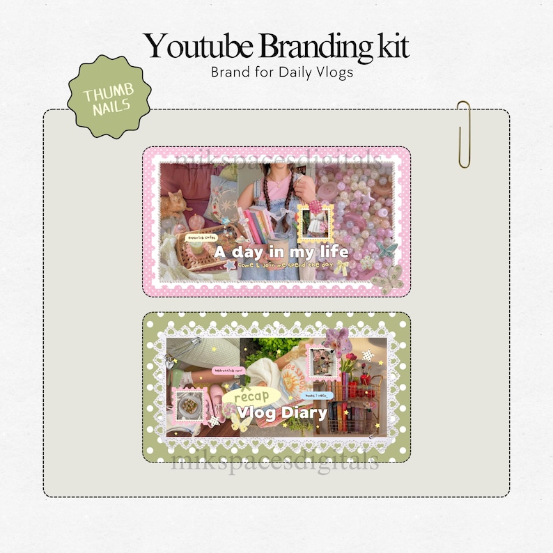 Youtube Branding Kit Whimsy Youtube Vlog Templates  Vlog Youtube Thumbnails Channel Art Templates Storytelling Youtube Brand Kit Canva Pack Youtube Branding Kit Youtube Thumbnail Templates Aesthetic Storytelling Youtube Channel Art Branding Modern Branding Youtube Daily Vlog Brand Kit Template You Tubers Brand Content Creator Vlog Lifestyle Daily Vlog Thumbnails Templates Brand Youtube Branding Kit Etsy