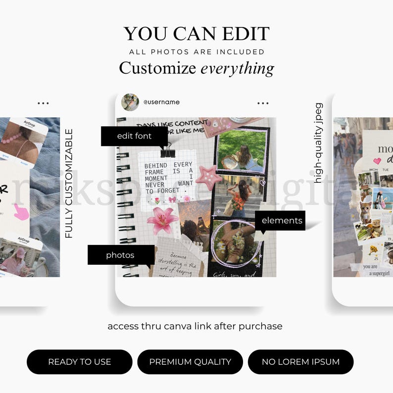 Instagram Photo Dump Posts Templates Content Creator Canva Scrapbooking Instagram Storytelling Posts Canva Social Media Kit Templates Scrapbook templates Scrapbook instagram Instagram templates Aesthetic instagram, Content templates Content template canva Scrapbook kit content creation templates instagram stories canva templates Etsy
