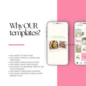 Matcha Pink Coffee Instagram Templates Social Media Template Cafe Business Coffee Shop Template Milkshake Cafe Social Matcha Instagram Posts Etsy