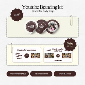 Youtube Branding Kit Youtube Thumbnail Templates Aesthetic Storytelling Youtube Channel Art Branding Modern Branding Youtube Daily Vlog Brand Kit Template You Tubers Brand Content Creator Vlog Lifestyle Daily Vlog Thumbnails Templates Brand Youtube Branding Kit Etsy