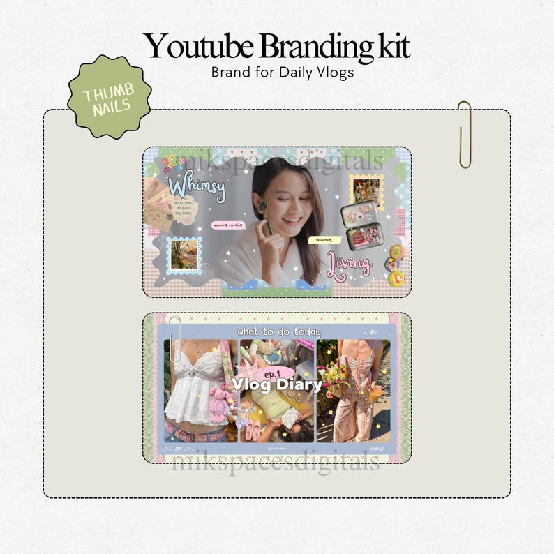 Youtube Branding Kit Whimsy Youtube Vlog Templates  Vlog Youtube Thumbnails Channel Art Templates Storytelling Youtube Brand Kit Canva Pack Youtube Branding Kit Youtube Thumbnail Templates Aesthetic Storytelling Youtube Channel Art Branding Modern Branding Youtube Daily Vlog Brand Kit Template You Tubers Brand Content Creator Vlog Lifestyle Daily Vlog Thumbnails Templates Brand Youtube Branding Kit Etsy