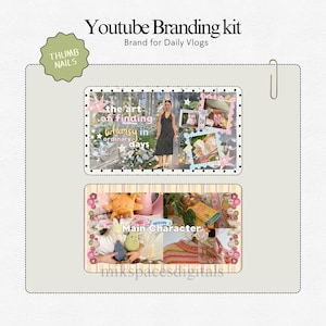Youtube Branding Kit Whimsy Youtube Vlog Templates  Vlog Youtube Thumbnails Channel Art Templates Storytelling Youtube Brand Kit Canva Pack Youtube Branding Kit Youtube Thumbnail Templates Aesthetic Storytelling Youtube Channel Art Branding Modern Branding Youtube Daily Vlog Brand Kit Template You Tubers Brand Content Creator Vlog Lifestyle Daily Vlog Thumbnails Templates Brand Youtube Branding Kit Etsy