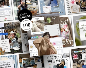 Instagram-Vorlagen, Foto-Dump-Posts, Content Creator, Canva-Vorlagen, iOS Core, Instagram-Scrapbook, Storytelling, Social-Media-Kit-Vorlagen