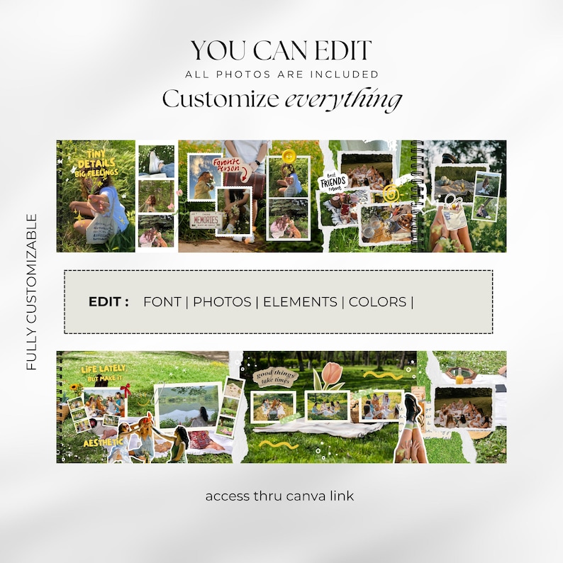 Scrapbook Templates Carousel Templates Seamless Carousel Digital Scrapbook Storytelling Templates Instagram Carousel Templates Photo Dump IG Scrapbook instagram scrapbooking instagram digital scrapbook instagram post template scrapbook Etsy