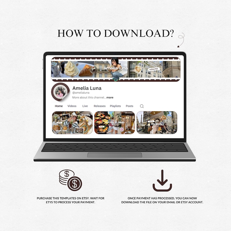 Youtube Branding Kit Youtube Thumbnail Templates Aesthetic Storytelling Youtube Channel Art Branding Modern Branding Youtube Daily Vlog Brand Kit Template You Tubers Brand Content Creator Vlog Lifestyle Daily Vlog Thumbnails Templates Brand Youtube Branding Kit Etsy