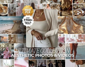 7700+ stockfoton och videor Ultimat paket Estetiska ansiktslösa videor Ansiktslös marknadsföring PLR MRR Digital produktvideopaket Rullpaket