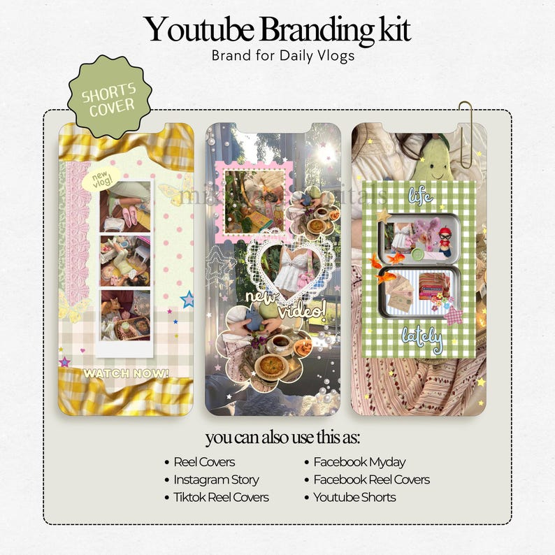 Youtube Branding Kit Whimsy Youtube Vlog Templates  Vlog Youtube Thumbnails Channel Art Templates Storytelling Youtube Brand Kit Canva Pack Youtube Branding Kit Youtube Thumbnail Templates Aesthetic Storytelling Youtube Channel Art Branding Modern Branding Youtube Daily Vlog Brand Kit Template You Tubers Brand Content Creator Vlog Lifestyle Daily Vlog Thumbnails Templates Brand Youtube Branding Kit Etsy