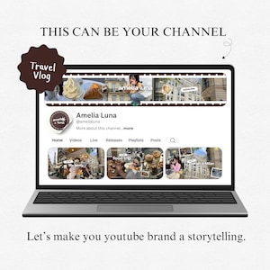 Youtube Branding Kit Youtube Thumbnail Templates Aesthetic Storytelling Youtube Channel Art Branding Modern Branding Youtube Daily Vlog Brand Kit Template You Tubers Brand Content Creator Vlog Lifestyle Daily Vlog Thumbnails Templates Brand Youtube Branding Kit Etsy