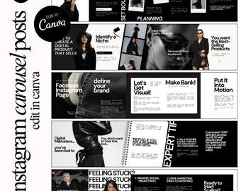 Carousel Templates Instagram Carousel Seamless Carousel Social Media Carousel IG Carousel Templates Bold Carousel For Social Media Managers