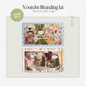 Youtube Branding Kit Whimsy Youtube Vlog Templates  Vlog Youtube Thumbnails Channel Art Templates Storytelling Youtube Brand Kit Canva Pack Youtube Branding Kit Youtube Thumbnail Templates Aesthetic Storytelling Youtube Channel Art Branding Modern Branding Youtube Daily Vlog Brand Kit Template You Tubers Brand Content Creator Vlog Lifestyle Daily Vlog Thumbnails Templates Brand Youtube Branding Kit Etsy