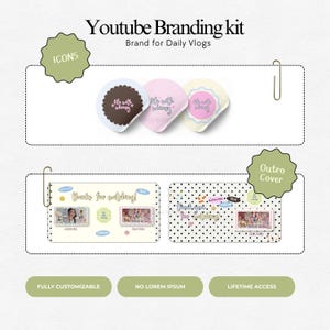 Youtube Branding Kit Whimsy Youtube Vlog Templates  Vlog Youtube Thumbnails Channel Art Templates Storytelling Youtube Brand Kit Canva Pack Youtube Branding Kit Youtube Thumbnail Templates Aesthetic Storytelling Youtube Channel Art Branding Modern Branding Youtube Daily Vlog Brand Kit Template You Tubers Brand Content Creator Vlog Lifestyle Daily Vlog Thumbnails Templates Brand Youtube Branding Kit Etsy