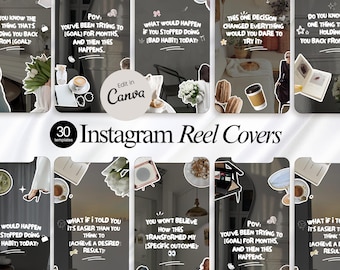 Instagram Reel Thumbnail Viral Posts & Hooks Template Instagram Reels Cover Animated Canva Social Post Instagram Reel Cover Carousel Sticker