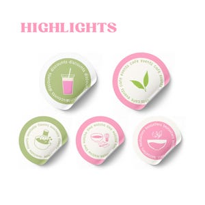 Matcha Pink Coffee Instagram Templates Social Media Template Cafe Business Coffee Shop Template Milkshake Cafe Social Matcha Instagram Posts Etsy