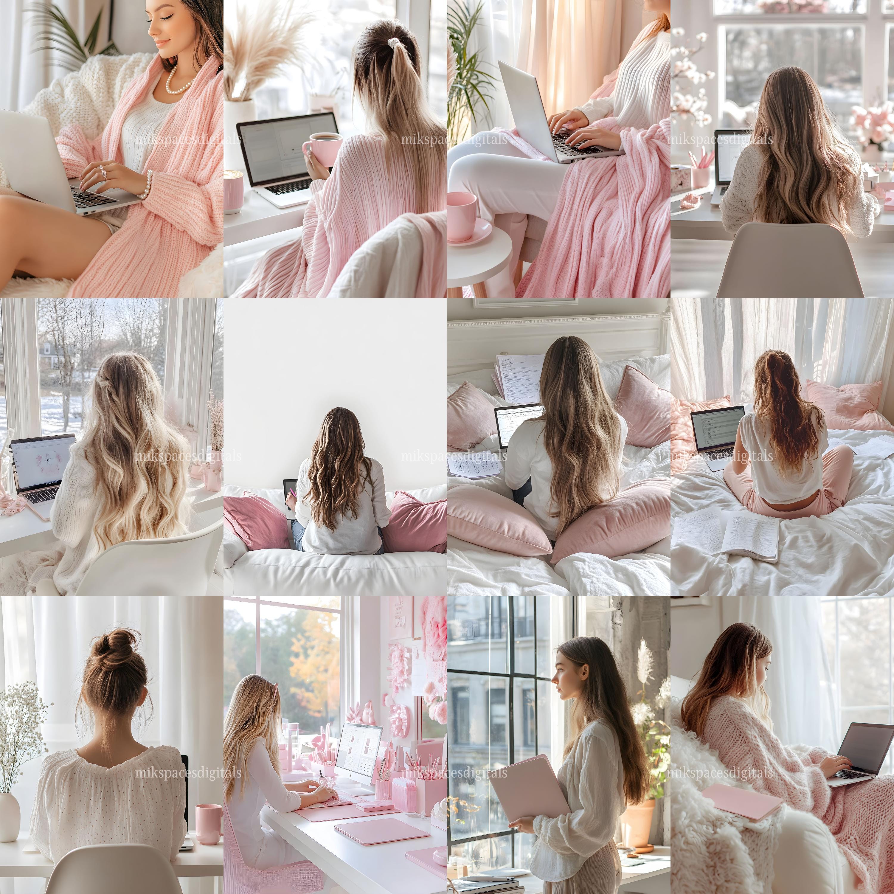 100 Premium Pink Faceless Girl Stock Photos Aesthetic Pink Girl Images ...