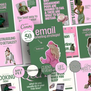 Email Marketing Instagram Templates Social Media Manager Instagram Posts and Stories Email Marketing Social Posts Templates Digital Marketer