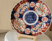 porcelain plate of Japan, Late nineteenth century, Meiji era, Imari decoration with lobed sides