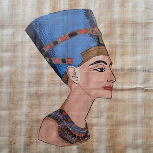A set of 2 Paintings made hands on papyrus origin Egypt