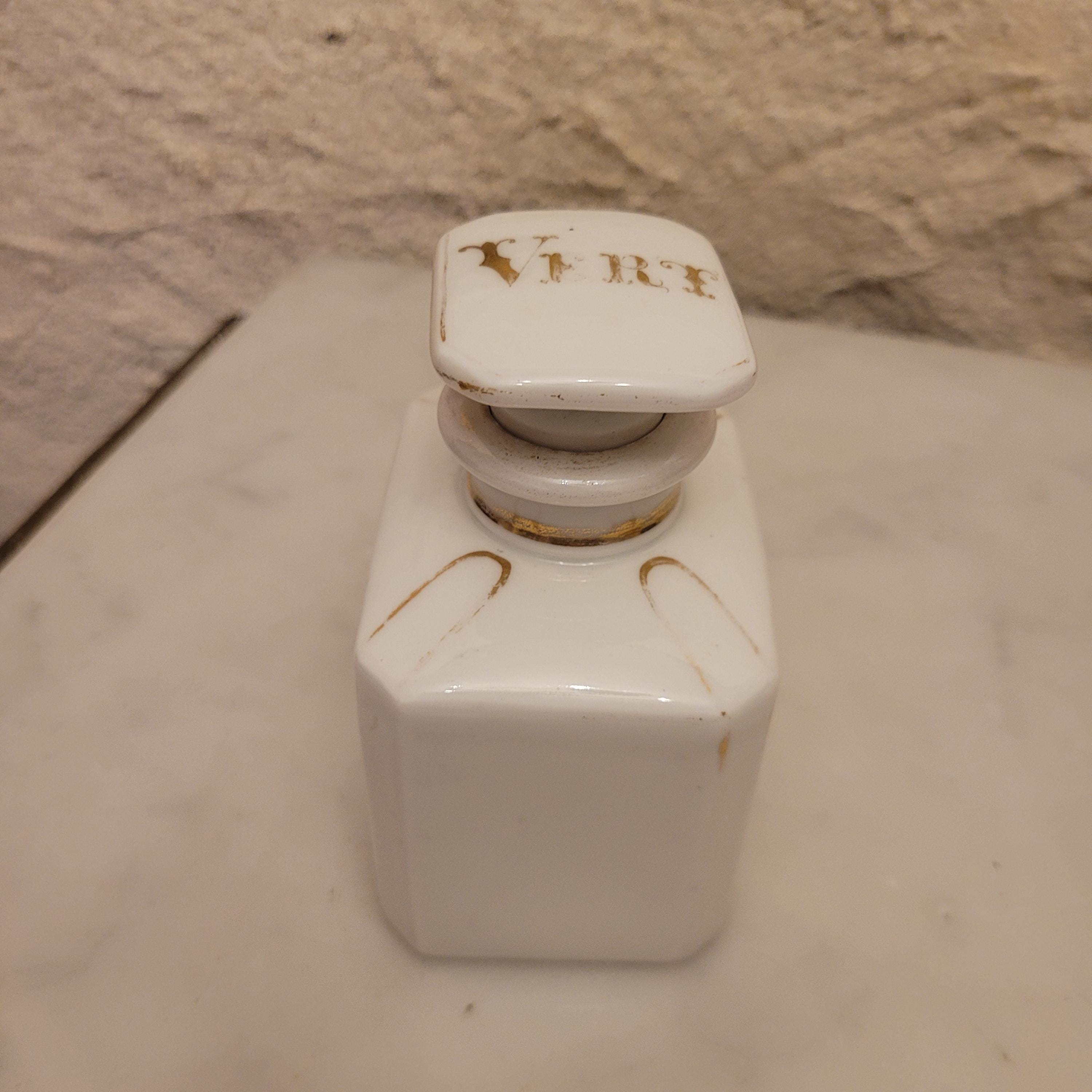 Limoges Napoleon III fine porcelain earthenware bottle, late 19th - early 20th century