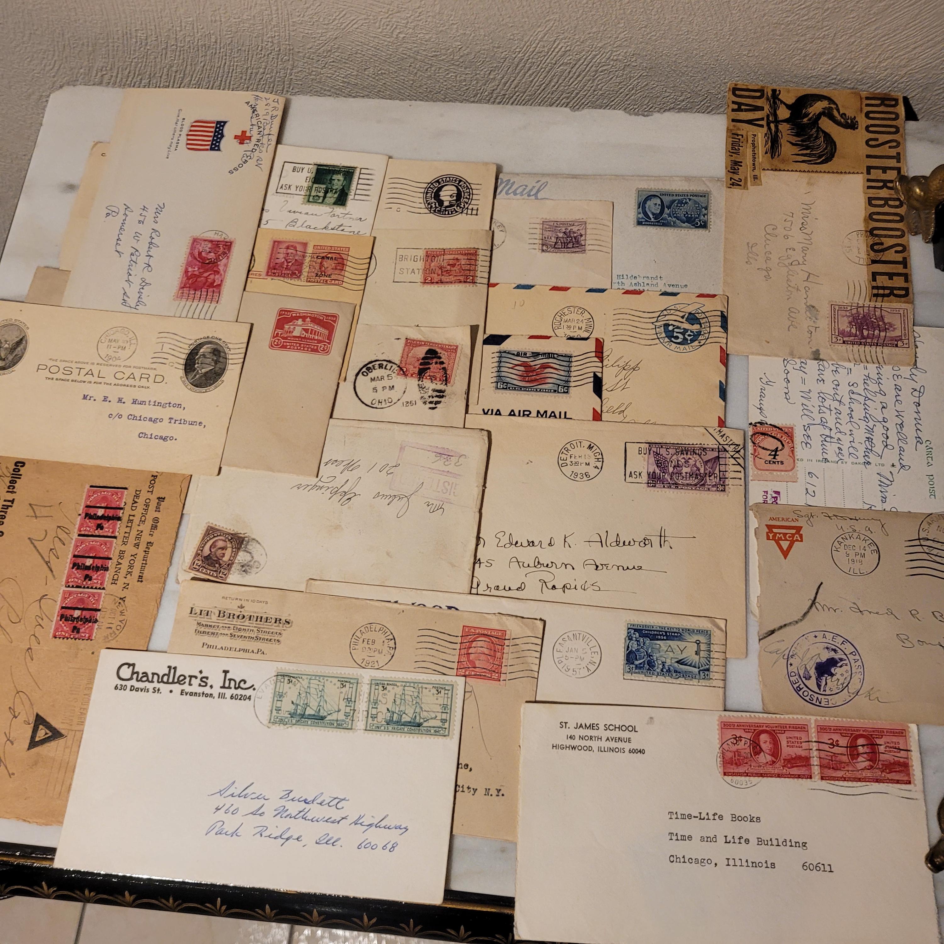 Stamps, Letters, Postcards, US - Philatelic document - very fine examples of antique letters, Qty 22