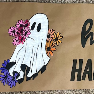 Happy Halloween Ghosty Kraft Paper Banner