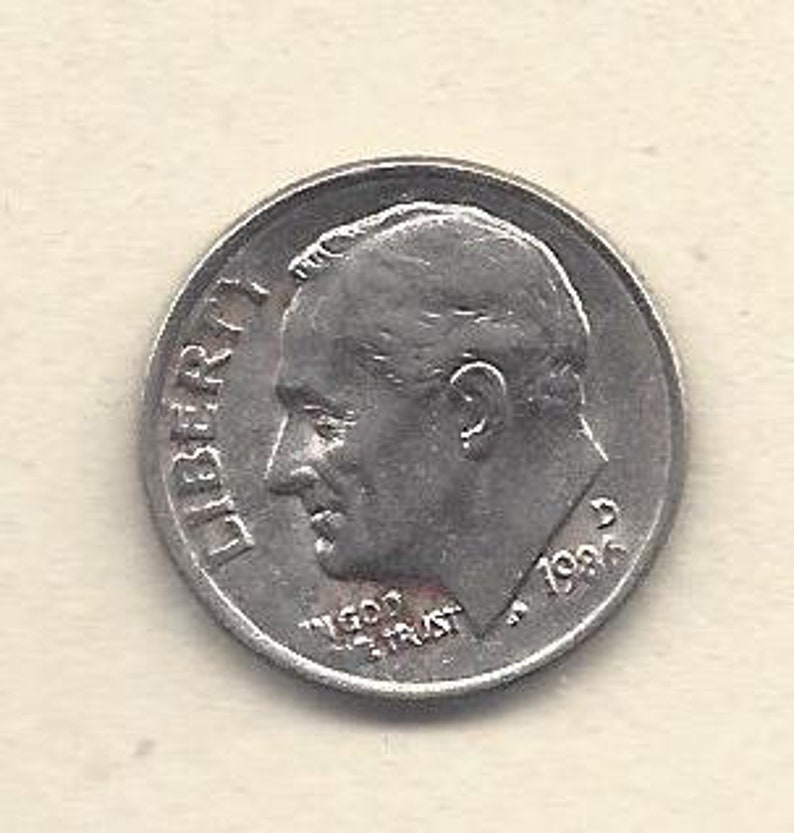 1986 D Dime With Errors Letters ETC Etsy